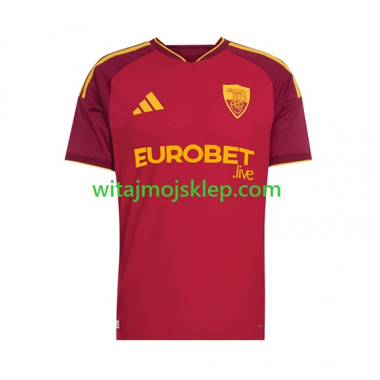 Koszulka AS Roma Męska Stroje Domowe 2026-2027 Krótkie Rękawy