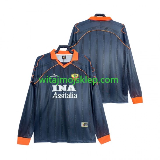 Koszulka AS Roma 2000 Retro Męska Trzeci Strój 1999 Długie Rękawy