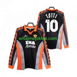 Koszulka AS Roma Totti 10 Retro Męska Trzeci Strój 1998 1999 Długie Rękawy