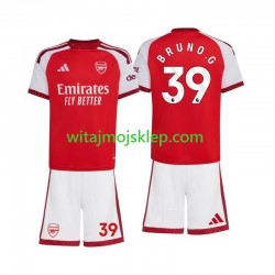 Koszulka Arsenal Bruno Guimaraes 39 Dziecięca Stroje Domowe 2026-2027 Krótkie Rękawy