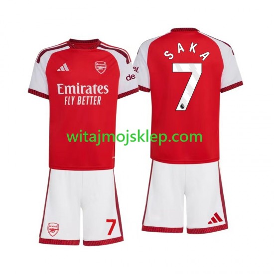 Koszulka Arsenal Bukayo Saka 7 Dziecięca Stroje Domowe 2026-2027 Krótkie Rękawy