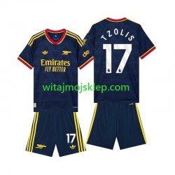 Koszulka Arsenal Christos Tzolis 17 Dziecięca Stroje Wyjazdowe 2026-2027 Krótkie Rękawy Koszulka Arsenal Christos Tzolis 17 Dziecięca Stroje Wyjazdowe 2026-2027 Krótkie Rękawy