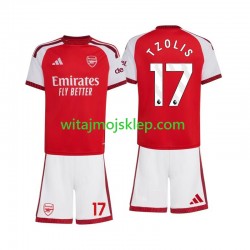 Koszulka Arsenal Christos Tzolis 17 Dziecięca Stroje Domowe 2026-2027 Krótkie Rękawy Koszulka Arsenal Christos Tzolis 17 Dziecięca Stroje Domowe 2026-2027 Krótkie Rękawy