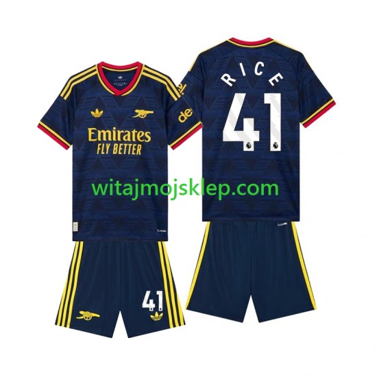 Koszulka Arsenal Declan Rice 41 Dziecięca Stroje Wyjazdowe 2026-2027 Krótkie Rękawy