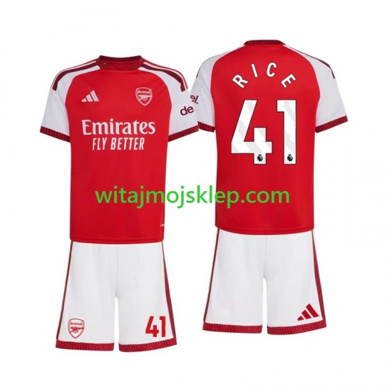 Koszulka Arsenal Declan Rice 41 Dziecięca Stroje Domowe 2026-2027 Krótkie Rękawy