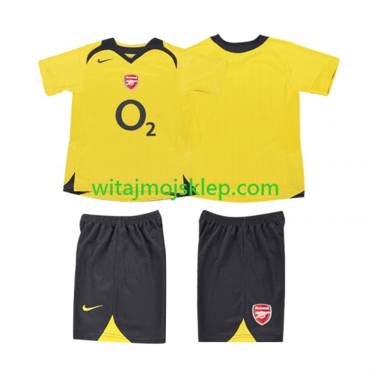 Koszulka Arsenal 2005 Retro Dziecięca Stroje Wyjazdowe 2006 Krótkie Rękawy