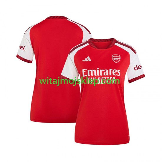 Koszulka Arsenal Damska Stroje Domowe 2026-2027 Krótkie Rękawy