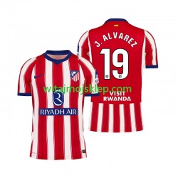 Koszulka Atlético Madryt Julian Alvarez 19 Męska Stroje Domowe 2026-2027 Krótkie Rękawy