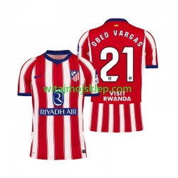 Koszulka Atlético Madryt Obed Vargas 21 Męska Stroje Domowe 2026-2027 Krótkie Rękawy Koszulka Atlético Madryt Obed Vargas 21 Męska Stroje Domowe 2026-2027 Krótkie Rękawy