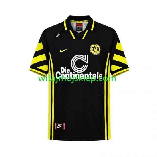 Koszulka Borussia Dortmund 1996 Retro Męska Stroje Wyjazdowe Krótkie Rękawy