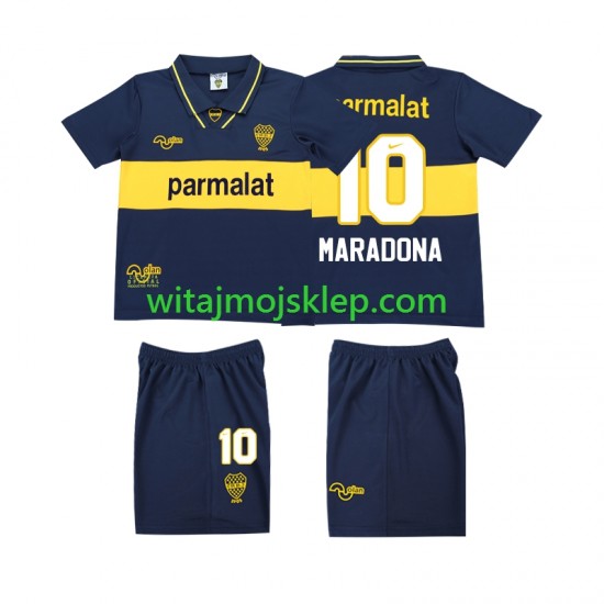 Koszulka CA Boca Juniors MARADONA 10 1993 1995 Retro Dziecięca Stroje Domowe Krótkie Rękawy