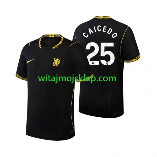 Koszulka Chelsea Moises Caicedo 25 Męska Stroje Wyjazdowe 2026-2027 Krótkie Rękawy