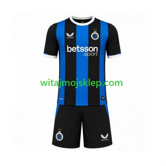Koszulka Club Brugge Dziecięca Stroje Domowe 2026-2027 Krótkie Rękawy