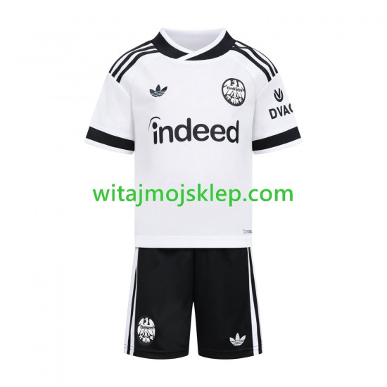 Koszulka Eintracht Frankfurt Dziecięca Stroje Wyjazdowe 2026-2027 Krótkie Rękawy