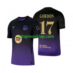 Koszulka FC Barcelona Anthony Gordon 17 Męska Stroje Wyjazdowe 2026-2027 Krótkie Rękawy Koszulka FC Barcelona Anthony Gordon 17 Męska Stroje Wyjazdowe 2026-2027 Krótkie Rękawy