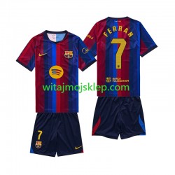 Koszulka FC Barcelona Ferran Torres 7 Dziecięca Stroje Domowe 2026-2027 Krótkie Rękawy Koszulka FC Barcelona Ferran Torres 7 Dziecięca Stroje Domowe 2026-2027 Krótkie Rękawy