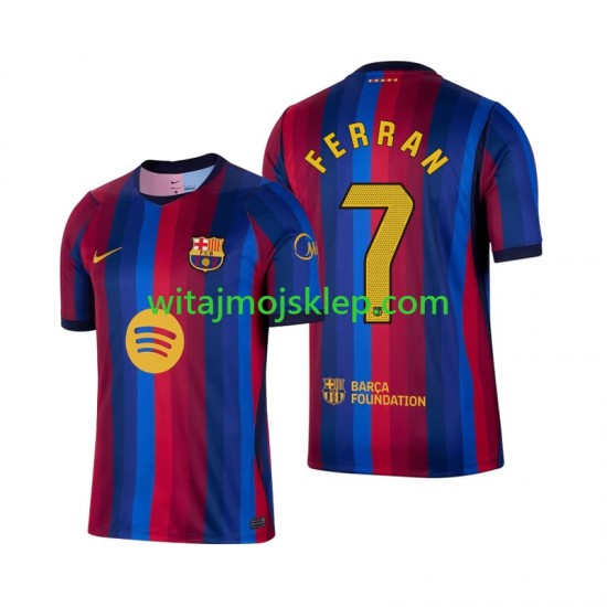 Koszulka FC Barcelona Ferran Torres 7 Męska Stroje Domowe 2026-2027 Krótkie Rękawy
