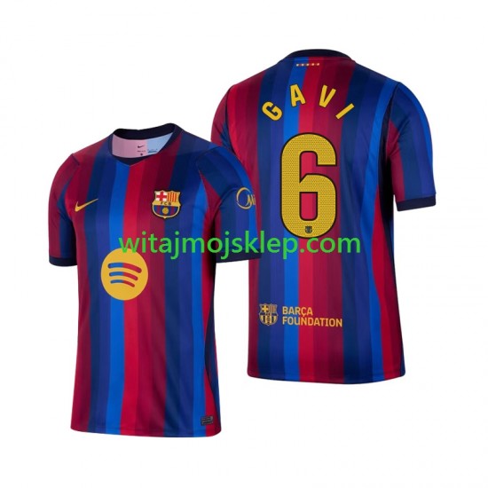 Koszulka FC Barcelona Gavi 6 Męska Stroje Domowe 2026-2027 Krótkie Rękawy