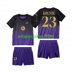 Koszulka FC Barcelona Jules Kounde 23 Dziecięca Stroje Wyjazdowe 2026-2027 Krótkie Rękawy Koszulka FC Barcelona Jules Kounde 23 Dziecięca Stroje Wyjazdowe 2026-2027 Krótkie Rękawy