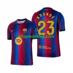 Koszulka FC Barcelona Jules Kounde 23 Męska Stroje Domowe 2026-2027 Krótkie Rękawy Koszulka FC Barcelona Jules Kounde 23 Męska Stroje Domowe 2026-2027 Krótkie Rękawy