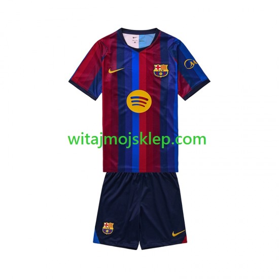 Koszulka FC Barcelona Dziecięca Stroje Domowe 2026-2027 Krótkie Rękawy