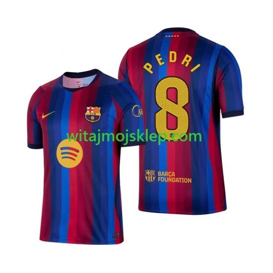 Koszulka FC Barcelona Pedri 8 Męska Stroje Domowe 2026-2027 Krótkie Rękawy