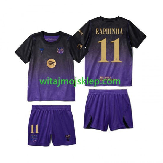 Koszulka FC Barcelona Raphinha 11 Dziecięca Stroje Wyjazdowe 2026-2027 Krótkie Rękawy