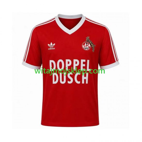 Koszulka FC Köln 1984 1985 Retro Męska Stroje Wyjazdowe Krótkie Rękawy