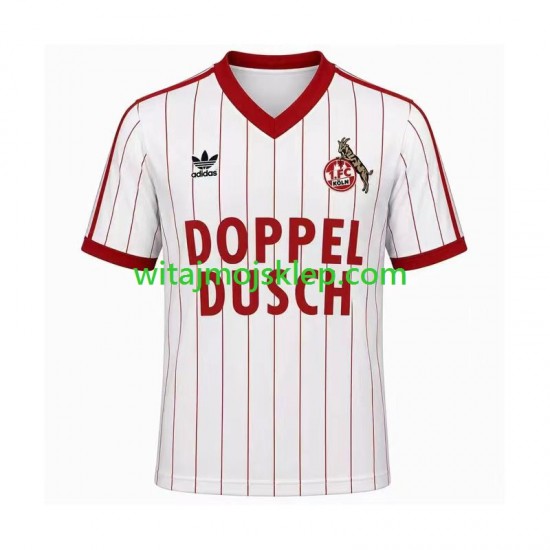 Koszulka FC Köln 1982 1983 Retro Męska Stroje Domowe Krótkie Rękawy