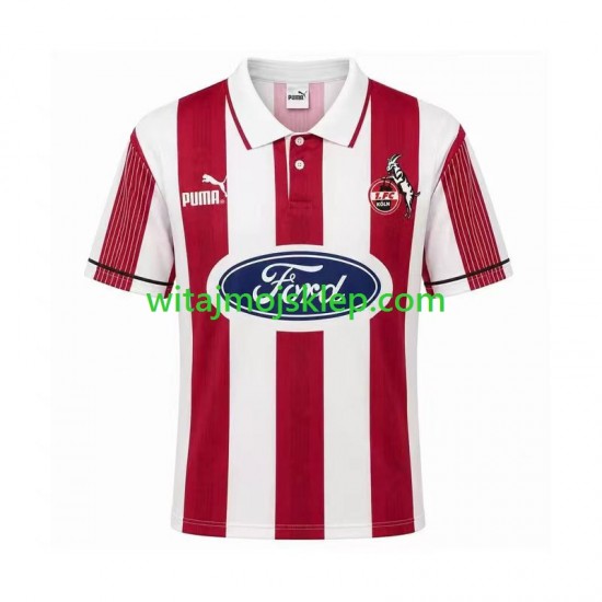 Koszulka FC Köln 1995 1996 Retro Męska Stroje Domowe Krótkie Rękawy