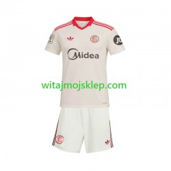 Koszulka Sevilla FC Retro Dziecięca Stroje Domowe 2025-2026 Krótkie Rękawy