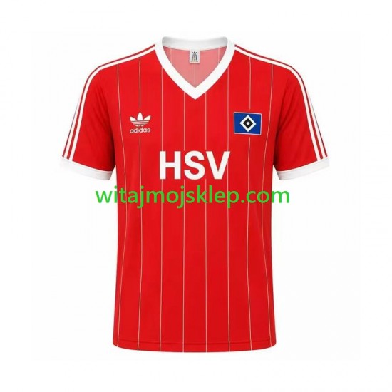 Koszulka Hamburger SV 1983 Retro Męska Stroje Wyjazdowe Krótkie Rękawy