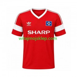 Koszulka Hamburger SV 1988 Retro Męska Stroje Wyjazdowe Krótkie Rękawy Koszulka Hamburger SV 1988 Retro Męska Stroje Wyjazdowe Krótkie Rękawy