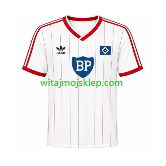 Koszulka Hamburger SV 1984 Retro Męska Stroje Domowe Krótkie Rękawy