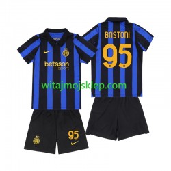 Koszulka Inter Mediolan Alessandro Bastoni 95 Dziecięca Stroje Domowe 2026-2027 Krótkie Rękawy