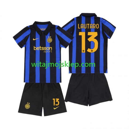 Koszulka Inter Mediolan Lautaro Martinez 13 Dziecięca Stroje Domowe 2026-2027 Krótkie Rękawy