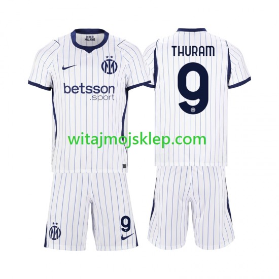 Koszulka Inter Mediolan Marcus Thuram 9 Dziecięca Stroje Wyjazdowe 2026-2027 Krótkie Rękawy
