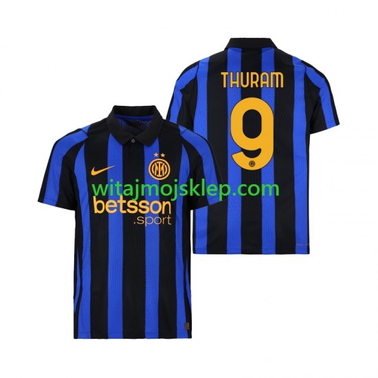 Koszulka Inter Mediolan Marcus Thuram 9 Męska Stroje Domowe 2026-2027 Krótkie Rękawy