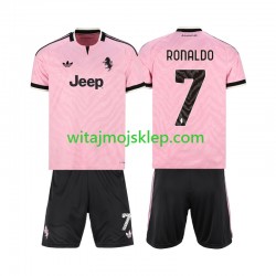 Koszulka Juventus Cristiano Ronaldo 7 Dziecięca Stroje Wyjazdowe 2026-2027 Krótkie Rękawy