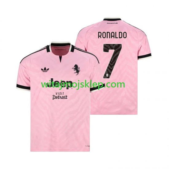 Koszulka Juventus Cristiano Ronaldo 7 Męska Stroje Wyjazdowe 2026-2027 Krótkie Rękawy