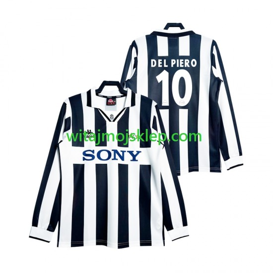 Koszulka Juventus DEL PIERO 10 1997 Retro Męska Stroje Domowe Długie Rękawy