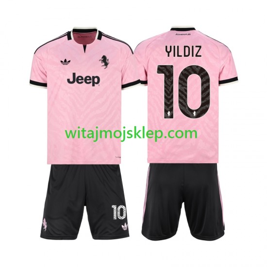 Koszulka Juventus Kenan Yildiz 10 Dziecięca Stroje Wyjazdowe 2026-2027 Krótkie Rękawy