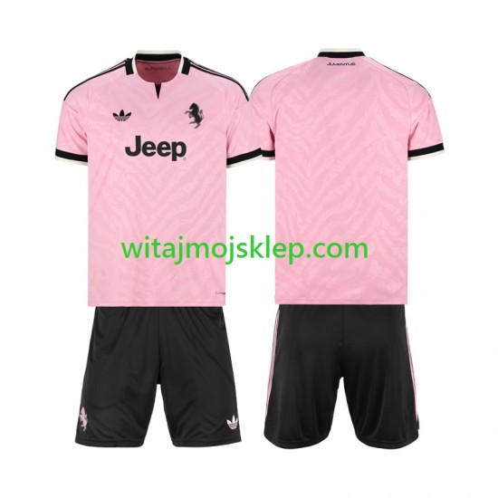 Koszulka Juventus Dziecięca Stroje Wyjazdowe 2026-2027 Krótkie Rękawy