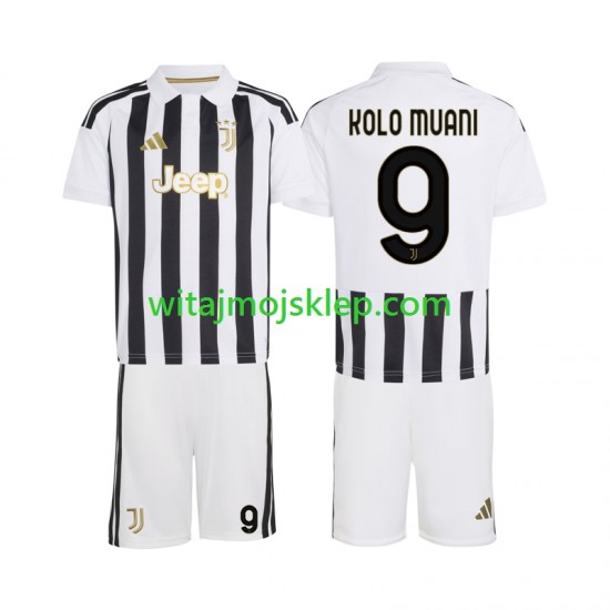 Koszulka Juventus Randal Kolo Muani 9 Dziecięca Stroje Domowe 2026-2027 Krótkie Rękawy