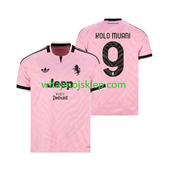 Koszulka Juventus Randal Kolo Muani 9 Męska Stroje Wyjazdowe 2026-2027 Krótkie Rękawy