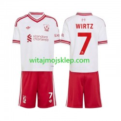 Koszulka Liverpool Florian Wirtz 7 Dziecięca Stroje Wyjazdowe 2026-2027 Krótkie Rękawy Koszulka Liverpool Florian Wirtz 7 Dziecięca Stroje Wyjazdowe 2026-2027 Krótkie Rękawy