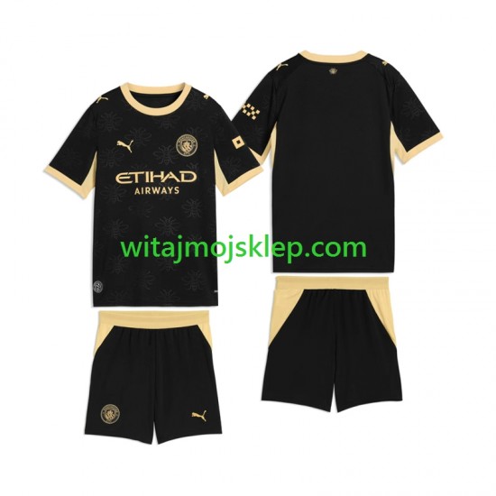 Koszulka Manchester City Dziecięca Stroje Wyjazdowe 2026-2027 Krótkie Rękawy