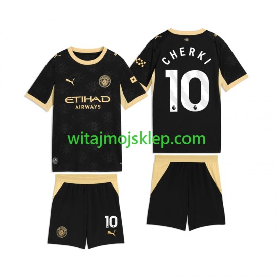 Koszulka Manchester City Rayan Cherki 10 Dziecięca Stroje Wyjazdowe 2026-2027 Krótkie Rękawy