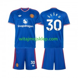 Koszulka Manchester United Benjamin Sesko 30 Dziecięca Stroje Wyjazdowe 2026-2027 Krótkie Rękawy Koszulka Manchester United Benjamin Sesko 30 Dziecięca Stroje Wyjazdowe 2026-2027 Krótkie Rękawy