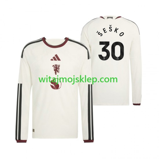 Koszulka Manchester United Benjamin Sesko 30 Męska Trzeci Strój 2026-2027 Długie Rękawy